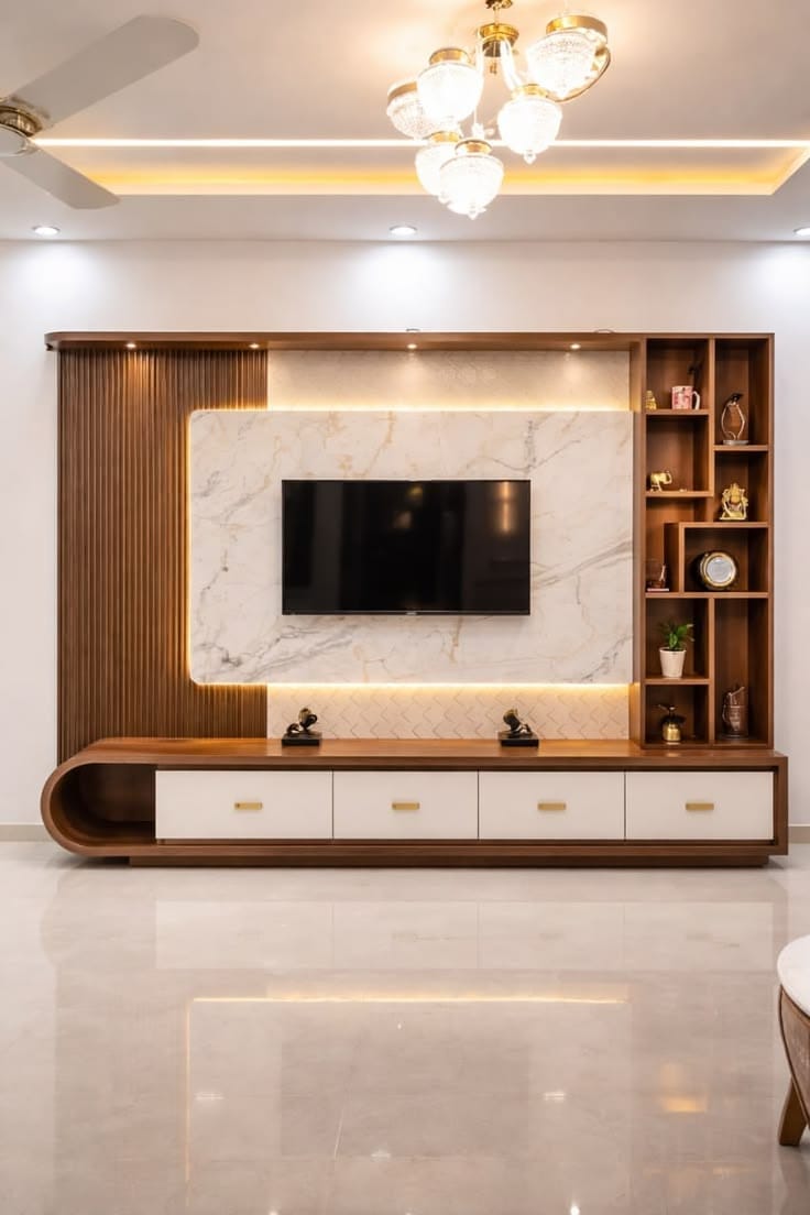 LED back lit TV paneling